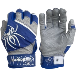 2022 Spiderz PRO Model Batting Gloves: Royal Blue/White