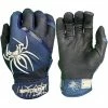 2023 Spiderz Pro Model Batting Gloves: Navy Blue/White -Fielding Gloves Sales 2023SpiderzProModelBattingGloves Navy White Title