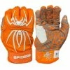 2023 Spiderz HYBRID Batting Gloves: Orange/White -Fielding Gloves Sales 22OrangeWhite