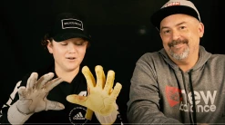 Bruce Bolt PREMIUM PRO Short Cuff Batting Gloves: Royal -Fielding Gloves Sales BruceBoltVideo2