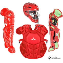 All-Star S7 Axis Elite (Ages 12-16) Solid Catcher's Kit NOCSAE Approved: CKCC1216S7XS -Fielding Gloves Sales CKCC1216S7X SSC WEB