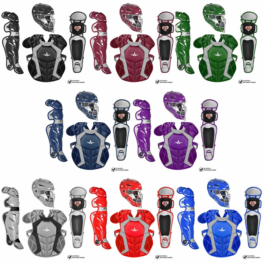 All-Star S7 (Adult) Pro Catcher's Kit NOCSAE Approved: CKCCPRO1 3 All-Star S7 (Adult) Pro Catcher's Kit NOCSAE Approved: CKCCPRO1