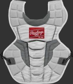 Rawlings Youth White/Silver VELO 2.0 Catcher's Gear Box Set: CSV2Y-W/SIL -Fielding Gloves Sales CSV2A W SIL ChestProtector
