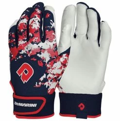 DeMarini Adult Digi Camo II Batting Gloves: WTD6113 -Fielding Gloves Sales DeMarini Red White Blue Batting Gloves WTD6113NS