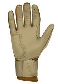 Bruce Bolt PREMIUM PRO Gold Series Batting Gloves: Long Cuff -Fielding Gloves Sales LC GLD PALM