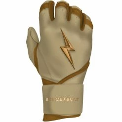 Bruce Bolt PREMIUM PRO Gold Series Batting Gloves: Long Cuff -Fielding Gloves Sales LC GLD RIGHT