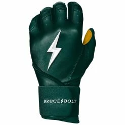 Bruce Bolt PREMIUM PRO Long Cuff Batting Gloves: Green -Fielding Gloves Sales LC GRNG LEFT