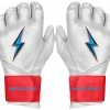 Bruce Bolt PREMIUM PRO BRINSON Series Long Cuff Batting Gloves: White -Fielding Gloves Sales LC LBW HERO