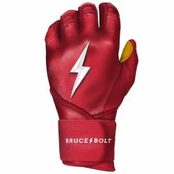 Bruce Bolt PREMIUM PRO Long Cuff Batting Gloves: Red 10 Bruce Bolt PREMIUM PRO Long Cuff Batting Gloves: Red -Fielding Gloves Sales LC REDG LEFT