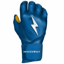 Bruce Bolt PREMIUM PRO Long Cuff Batting Gloves: Royal -Fielding Gloves Sales LC ROYG RIGHT