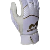 Miken Softball MK7X Adult White And Gold Batting Gloves: MBGGLD-WHT -Fielding Gloves Sales MBGGLDwhite1
