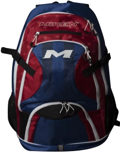Miken Baseball And Softball Backpack: MKBG18-BP 12 Miken Baseball And Softball Backpack: MKBG18-BP -Fielding Gloves Sales MKBG18 BP RWB