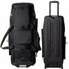 Miken MKMK7X Black Pro Wheeled Roller Bat Bag: MKMK7X-PRO-BLK -Fielding Gloves Sales MKMK7X PROBLACKFrontandBack