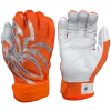 2022 Spiderz PRIZM Batting Gloves: Orange/Silver -Fielding Gloves Sales PRIZM OrangeSilver