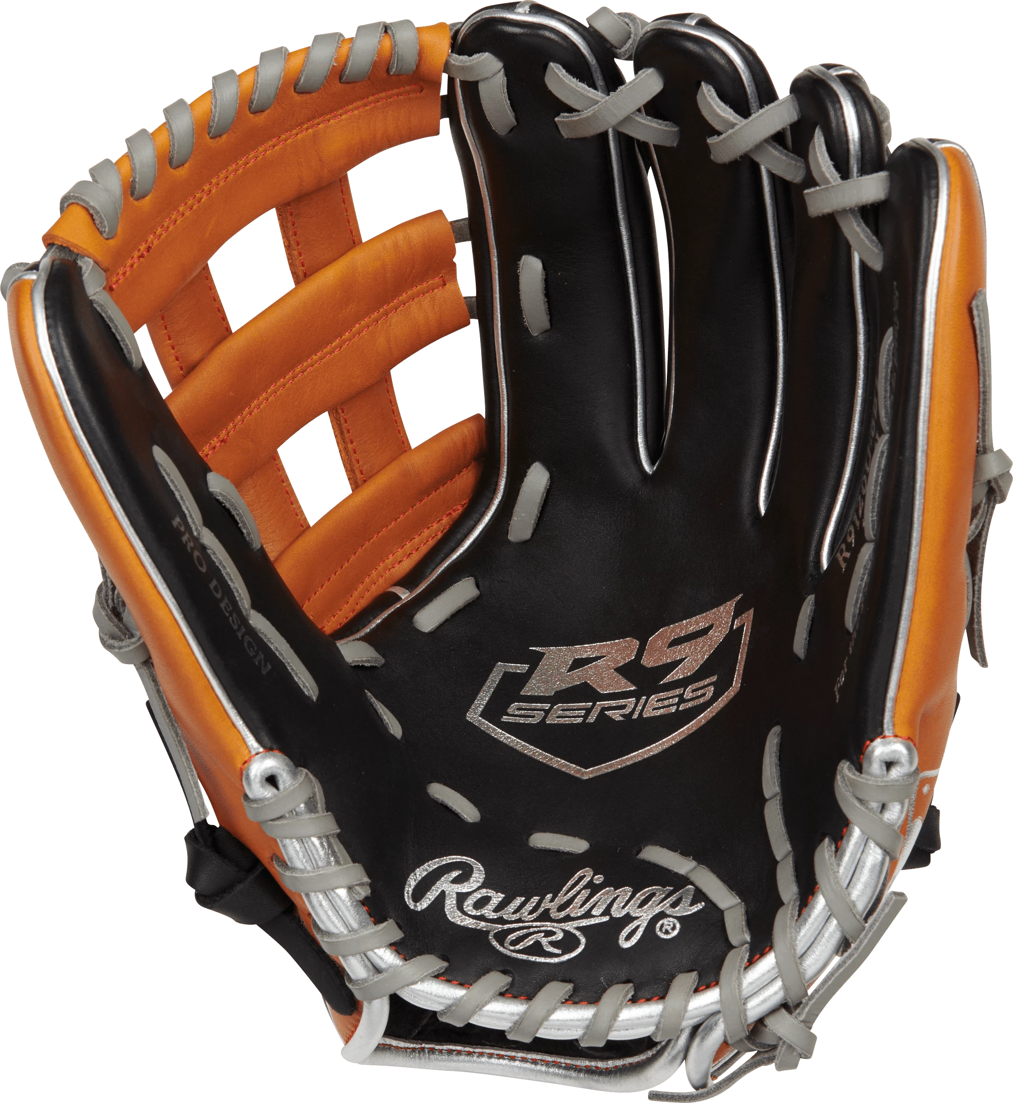 Rawlings R9 Contour Series 12" Infield/Pitcher's Baseball Glove: R9120U-6BT 5 Rawlings R9 Contour Series 12" Infield/Pitcher's Baseball Glove: R9120U-6BT - Image 3