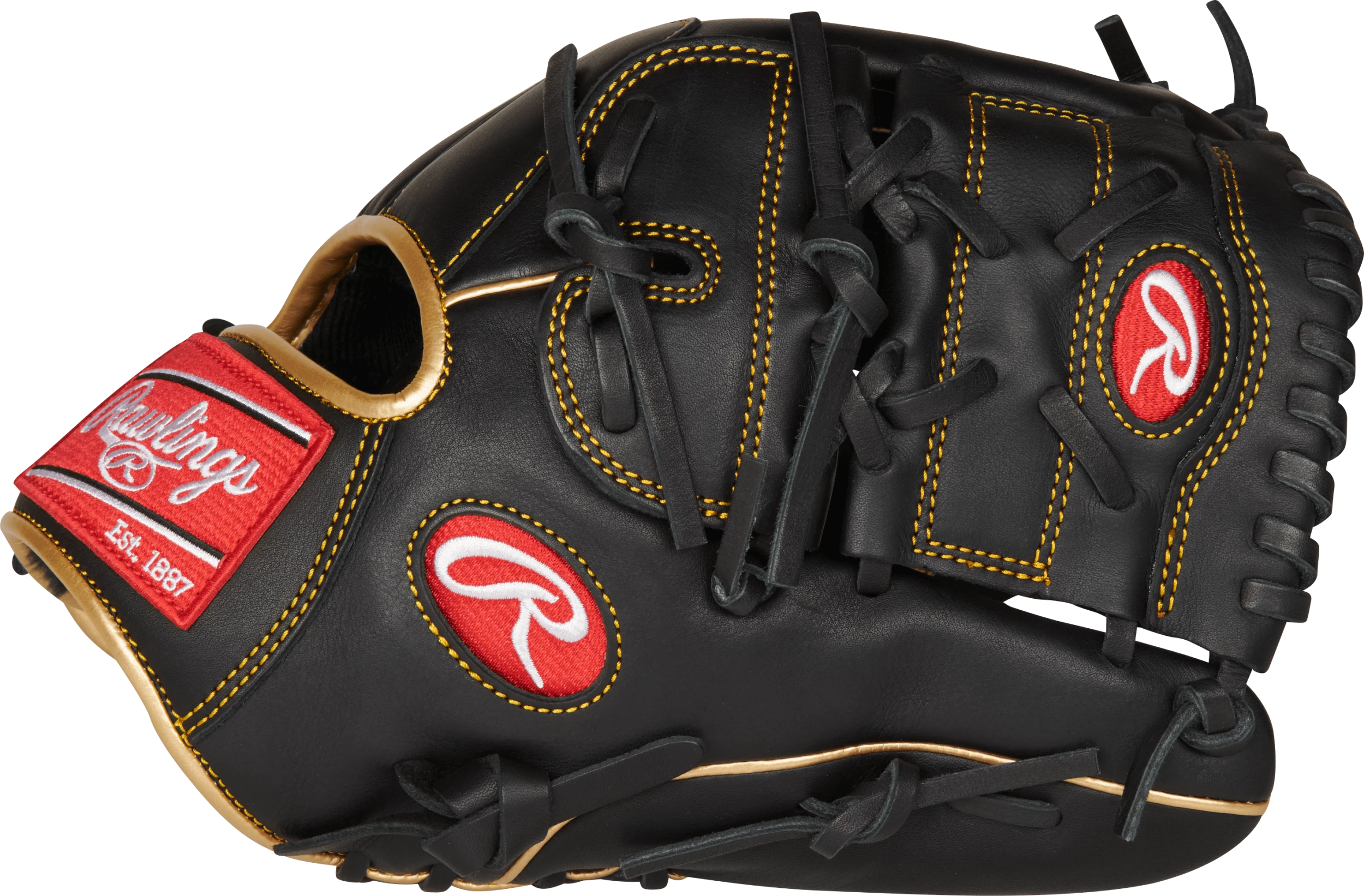 Rawlings R9 12" Infield/Pitcher's Baseball Glove: R9206-9BG 5 Rawlings R9 12" Infield/Pitcher's Baseball Glove: R9206-9BG - Image 3