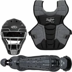 Rawlings Adult Black/Graphite VELO 2.0 Catcher's Gear Box Set: CSV2A-B/GPH