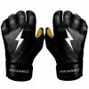 Bruce Bolt PREMIUM PRO Short Cuff Batting Gloves: Black -Fielding Gloves Sales SC BLKG HERO