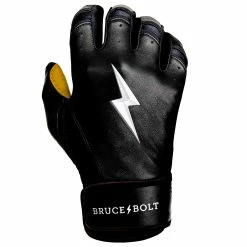 Bruce Bolt PREMIUM PRO Short Cuff Batting Gloves: Black 21 Bruce Bolt PREMIUM PRO Short Cuff Batting Gloves: Black -Fielding Gloves Sales SC BLKG RIGHT
