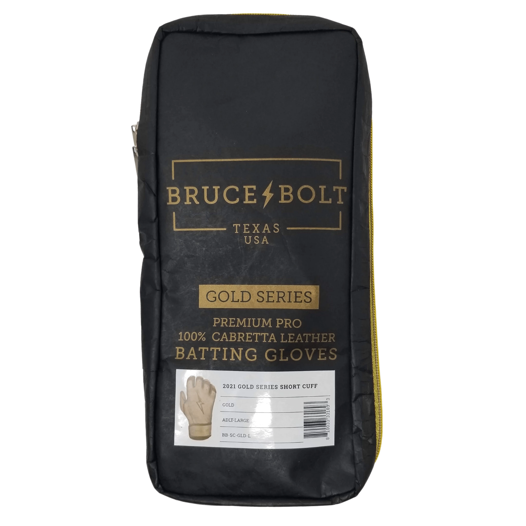 Bruce Bolt PREMIUM PRO Gold Series Batting Gloves: Short Cuff 6 Bruce Bolt PREMIUM PRO Gold Series Batting Gloves: Short Cuff - Image 4