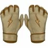 Bruce Bolt PREMIUM PRO Gold Series Batting Gloves: Short Cuff