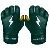 Bruce Bolt PREMIUM PRO Short Cuff Batting Gloves: GREEN 2 Bruce Bolt PREMIUM PRO Short Cuff Batting Gloves: GREEN -Fielding Gloves Sales SC GRNG HERO