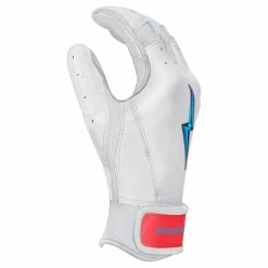 Bruce Bolt PREMIUM PRO BRINSON Series Short Cuff Batting Gloves: White -Fielding Gloves Sales SC LBW SIDE