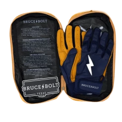 Bruce Bolt PREMIUM PRO Short Cuff Batting Gloves: Navy 17 Bruce Bolt PREMIUM PRO Short Cuff Batting Gloves: Navy -Fielding Gloves Sales SC NVYG BAG2
