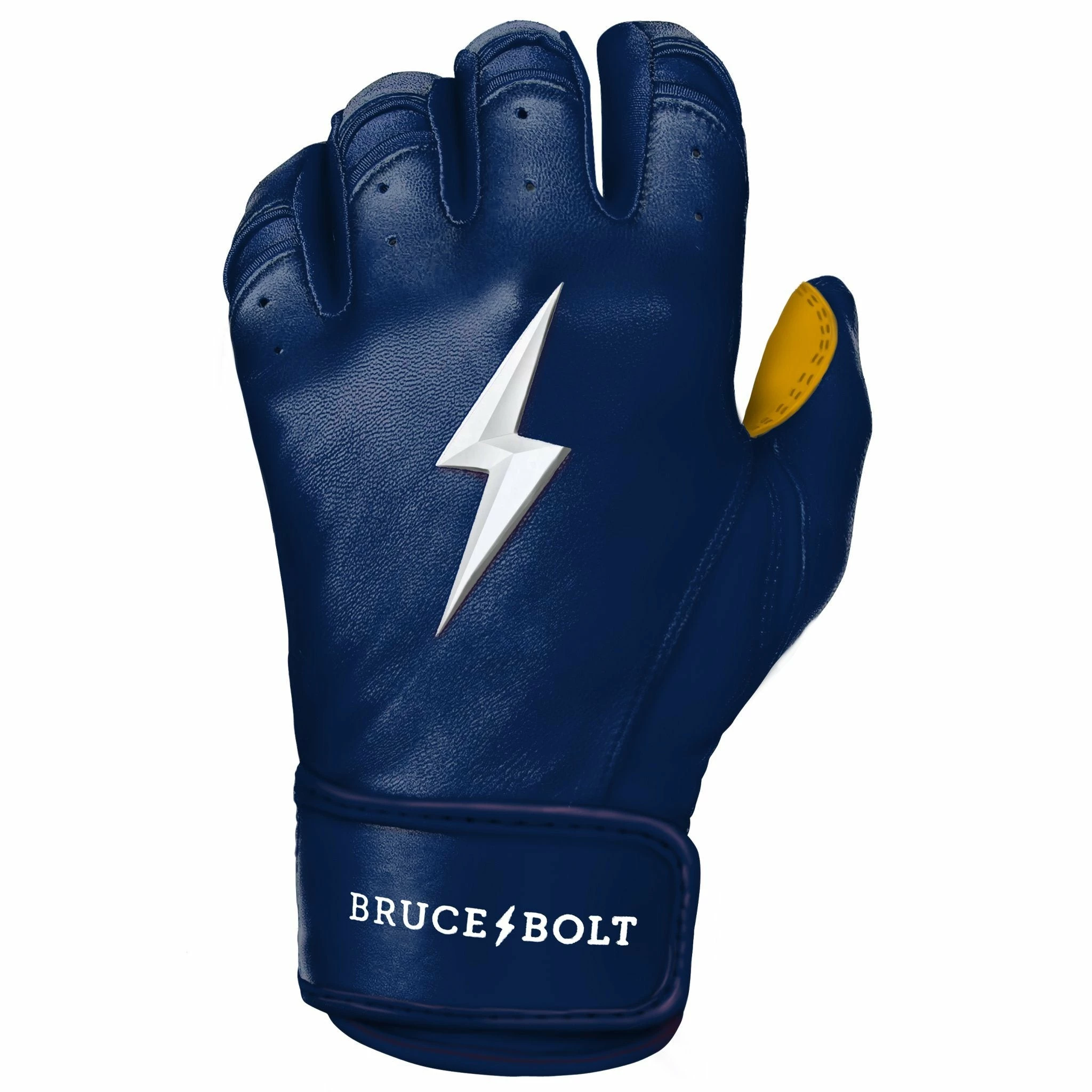 Bruce Bolt PREMIUM PRO Short Cuff Batting Gloves: Navy 10 Bruce Bolt PREMIUM PRO Short Cuff Batting Gloves: Navy - Image 8