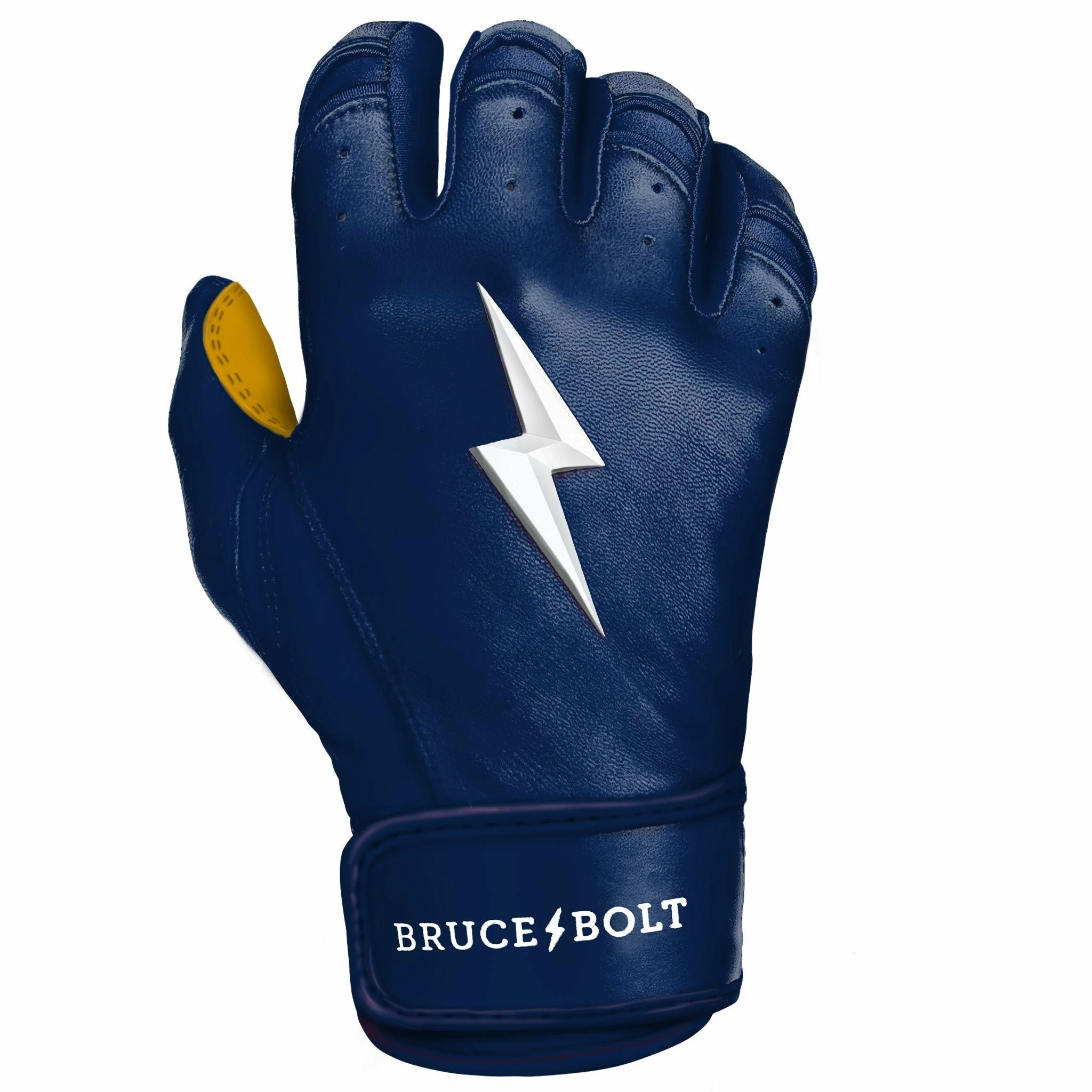 Bruce Bolt PREMIUM PRO Short Cuff Batting Gloves: Navy 12 Bruce Bolt PREMIUM PRO Short Cuff Batting Gloves: Navy - Image 10