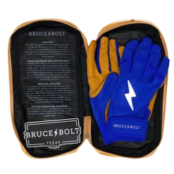 Bruce Bolt PREMIUM PRO Short Cuff Batting Gloves: Royal -Fielding Gloves Sales SC ROYG BAG2