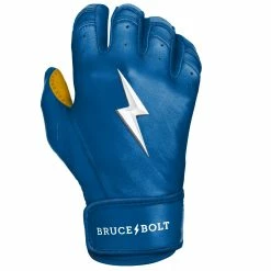 Bruce Bolt PREMIUM PRO Short Cuff Batting Gloves: Royal -Fielding Gloves Sales SC ROYG RIGHT