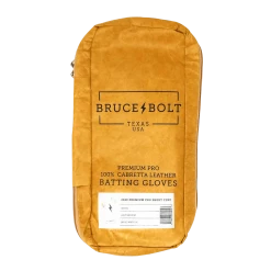 Bruce Bolt PREMIUM PRO Short Cuff Batting Gloves: White -Fielding Gloves Sales SC WHTG BAG