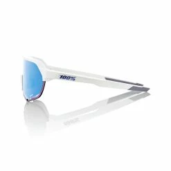 100% S2 Sunglasses Matte White - HiPER Blue Multilayer Mirror Lens -Fielding Gloves Sales SP21 S2 60006 00006 PROFILE