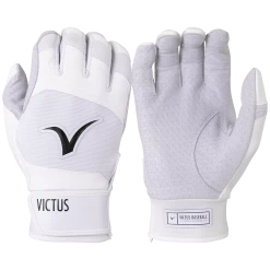 Victus Sports The Debut 2.0 Adult Batting Gloves (Multiple Colors): VBG2 -Fielding Gloves Sales VBG2 W White Adult Victus Debut 2.0