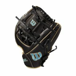2022 Wilson A1000 DP15 11.5" Infield Baseball Glove: WTA10RB22DP15 -Fielding Gloves Sales WBW100132 2 A1000 DP15 IF 115 Blue Black Blonde.png.cq5dam.web .1200.1200