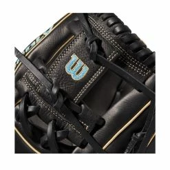 2022 Wilson A1000 DP15 11.5" Infield Baseball Glove: WTA10RB22DP15 -Fielding Gloves Sales WBW100132 4 A1000 DP15 IF 115 Blue Black Blonde.png.cq5dam.web .1200.1200