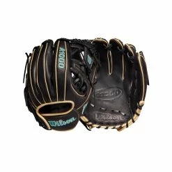 2022 Wilson A1000 DP15 11.5" Infield Baseball Glove: WTA10RB22DP15 -Fielding Gloves Sales WBW100132 8 A1000 DP15 IF 115 Blue Black Blonde.png.cq5dam.web .1200.1200