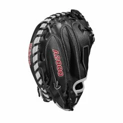 2022 Wilson A2000 M1DSS 33.5" Catcher's Mitt: WTA20RB22M1DSS -Fielding Gloves Sales WBW100401 3 A2000 M1D C 335 Black White Red.png.cq5dam.web .1200.1200
