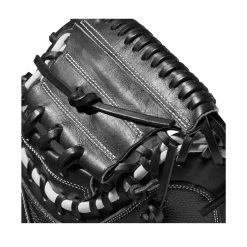 2022 Wilson A2000 M1DSS 33.5" Catcher's Mitt: WTA20RB22M1DSS -Fielding Gloves Sales WBW100401 4 A2000 M1D C 335 Black White Red.png.cq5dam.web .1200.1200