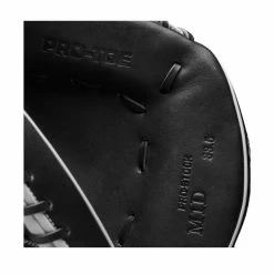 2022 Wilson A2000 M1DSS 33.5" Catcher's Mitt: WTA20RB22M1DSS -Fielding Gloves Sales WBW100401 6 A2000 M1D C 335 Black White Red.png.cq5dam.web .1200.1200