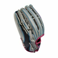 Wilson A2000 SCSP13SS 13" Slowpitch Softball Fielding Glove: WBW10040213 -Fielding Gloves Sales WBW100402 3 A2000 SP13 SC 13 GreyDimpled GreySS BlackSS.png.cq5dam.web .1200.1200