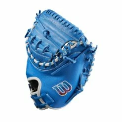 2023 Wilson A2000 Love The Moment CM33 33" Baseball Catcher's Mitt: WBW10084833 -Fielding Gloves Sales WBW100848 2 A2000 C LTM CM33 33 AutismSpeaksBlue.png.cq5dam.web .1200.1200