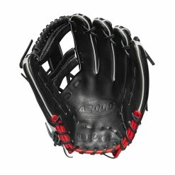 2023 Wilson A2000 1975 11.75" Infield Baseball Glove: WBW1009701175 -Fielding Gloves Sales WBW100970 1 A2000 IF 1975 1175 Black White Red.png.cq5dam.web .1200.1200