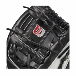 2023 Wilson A2000 1975 11.75" Infield Baseball Glove: WBW1009701175 -Fielding Gloves Sales WBW100970 4 2023 A2000 IF 1975 1175 Black White Red.png.cq5dam.web .1200.1200