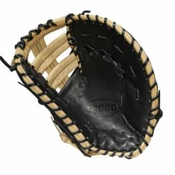 2023 Wilson A2000 1679 Super Skin 12.5" Baseball First Base Mitt: WBW100979125 -Fielding Gloves Sales WBW100979 1 A2000 1B 1679SS 125 Black BlackSS Blonde.png.cq5dam.web .1200.1200