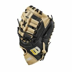 2023 Wilson A2000 1679 Super Skin 12.5" Baseball First Base Mitt: WBW100979125 -Fielding Gloves Sales WBW100979 2 A2000 1B 1679SS 125 Black BlackSS Blonde.png.cq5dam.web .1200.1200
