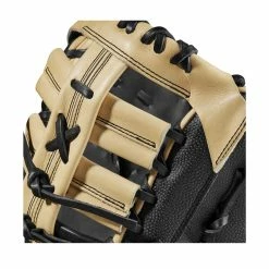 2023 Wilson A2000 1679 Super Skin 12.5" Baseball First Base Mitt: WBW100979125 -Fielding Gloves Sales WBW100979 4 A2000 1B 1679SS 125 Black BlackSS Blonde.png.cq5dam.web .1200.1200