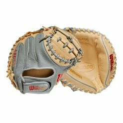 2023 Wilson A2000 PF33 Super Skin 33" Baseball Catcher's Mitt: WBW10098433 -Fielding Gloves Sales WBW100984 8 A2000 C PF33SS 33 GreySS Blonde.png.cq5dam.web .1200.1200