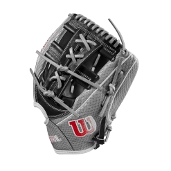 2023 Wilson A2000 FP75SS 11.75" Infield Fastpitch Glove: WBW1009911175 -Fielding Gloves Sales WBW100991 2 A2000 FP FP75SS 1175 GreySnakeSS Black Red